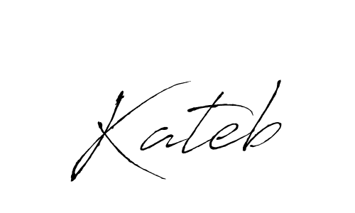 How to make Kateb signature? Antro_Vectra is a professional autograph style. Create handwritten signature for Kateb name. Kateb signature style 6 images and pictures png