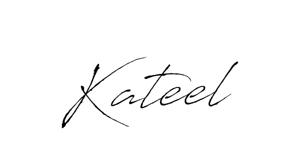 Antro_Vectra is a professional signature style that is perfect for those who want to add a touch of class to their signature. It is also a great choice for those who want to make their signature more unique. Get Kateel name to fancy signature for free. Kateel signature style 6 images and pictures png