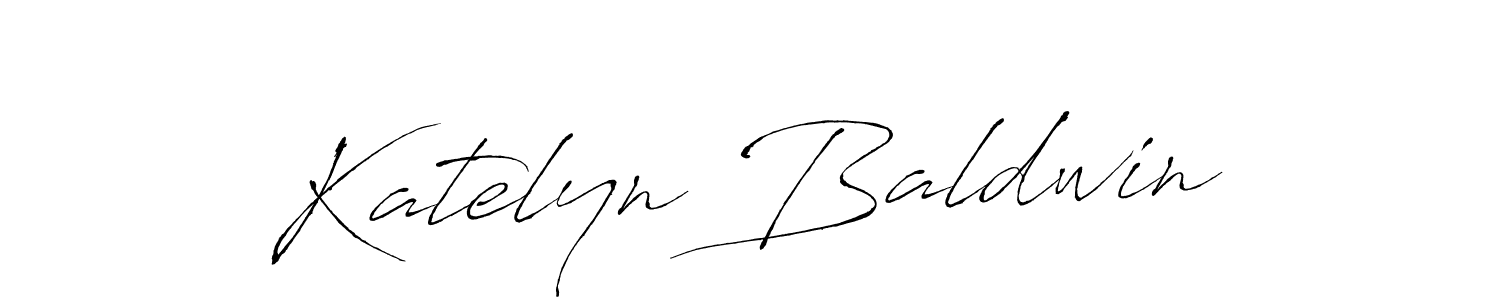 Katelyn Baldwin stylish signature style. Best Handwritten Sign (Antro_Vectra) for my name. Handwritten Signature Collection Ideas for my name Katelyn Baldwin. Katelyn Baldwin signature style 6 images and pictures png