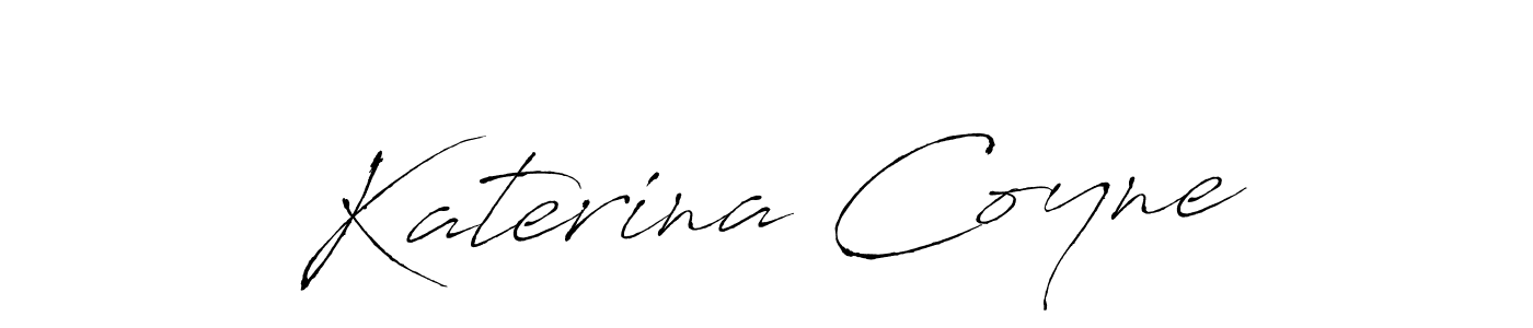 Katerina Coyne stylish signature style. Best Handwritten Sign (Antro_Vectra) for my name. Handwritten Signature Collection Ideas for my name Katerina Coyne. Katerina Coyne signature style 6 images and pictures png