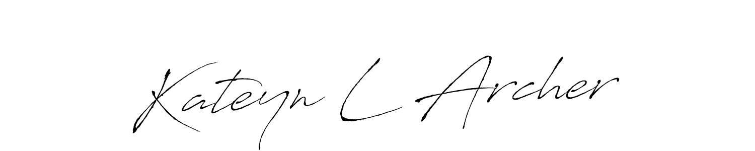 How to make Kateyn L Archer signature? Antro_Vectra is a professional autograph style. Create handwritten signature for Kateyn L Archer name. Kateyn L Archer signature style 6 images and pictures png