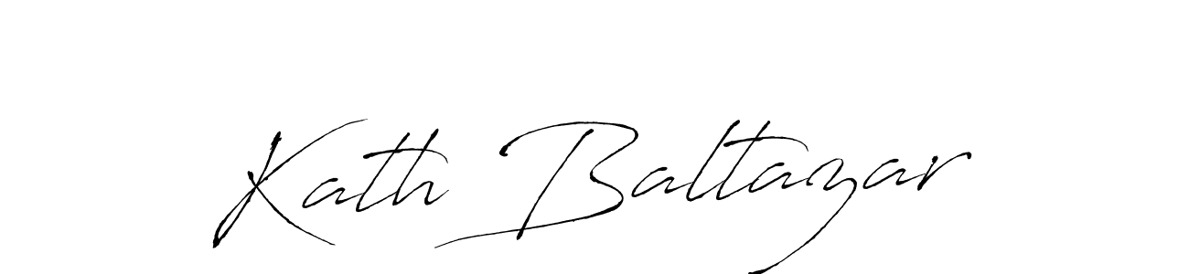 Create a beautiful signature design for name Kath Baltazar. With this signature (Antro_Vectra) fonts, you can make a handwritten signature for free. Kath Baltazar signature style 6 images and pictures png