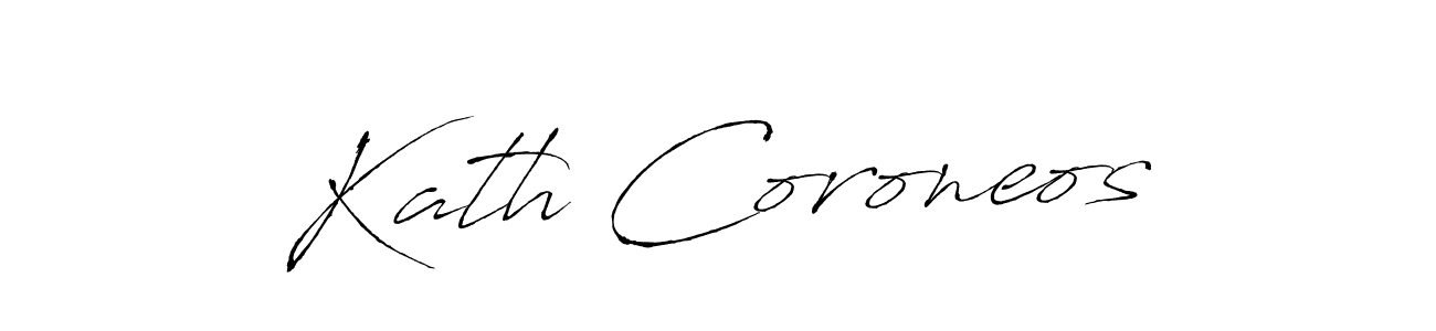 Make a short Kath Coroneos signature style. Manage your documents anywhere anytime using Antro_Vectra. Create and add eSignatures, submit forms, share and send files easily. Kath Coroneos signature style 6 images and pictures png