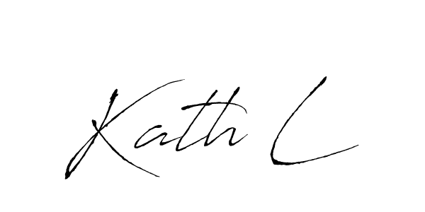 Antro_Vectra is a professional signature style that is perfect for those who want to add a touch of class to their signature. It is also a great choice for those who want to make their signature more unique. Get Kath L name to fancy signature for free. Kath L signature style 6 images and pictures png
