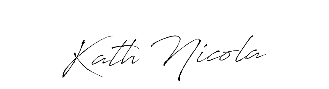 Design your own signature with our free online signature maker. With this signature software, you can create a handwritten (Antro_Vectra) signature for name Kath Nicola. Kath Nicola signature style 6 images and pictures png