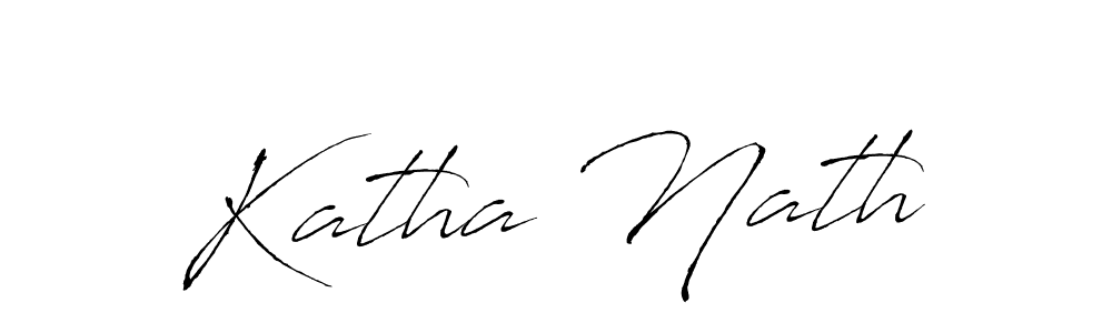 Create a beautiful signature design for name Katha Nath. With this signature (Antro_Vectra) fonts, you can make a handwritten signature for free. Katha Nath signature style 6 images and pictures png