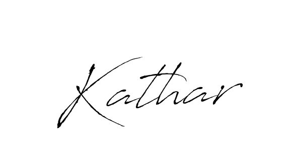 You should practise on your own different ways (Antro_Vectra) to write your name (Kathar) in signature. don't let someone else do it for you. Kathar signature style 6 images and pictures png