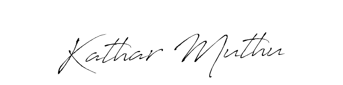 You should practise on your own different ways (Antro_Vectra) to write your name (Kathar Muthu) in signature. don't let someone else do it for you. Kathar Muthu signature style 6 images and pictures png