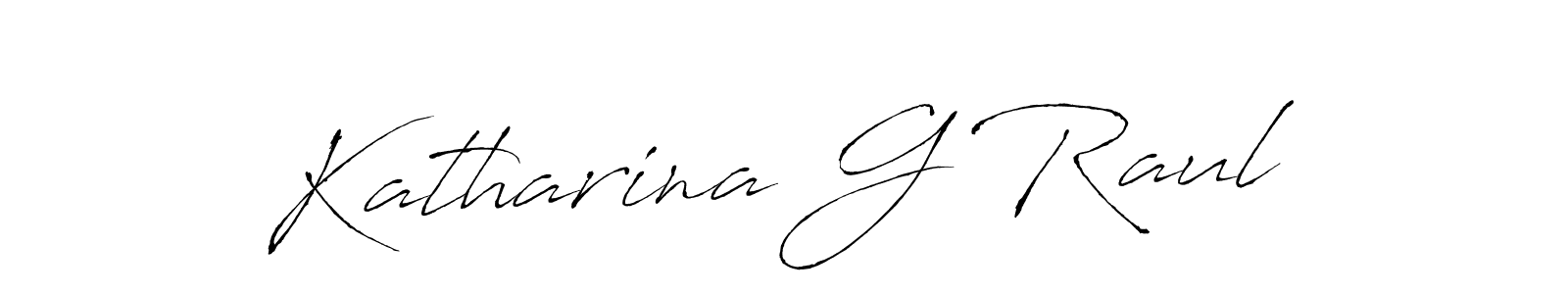 Design your own signature with our free online signature maker. With this signature software, you can create a handwritten (Antro_Vectra) signature for name Katharina G Raul. Katharina G Raul signature style 6 images and pictures png