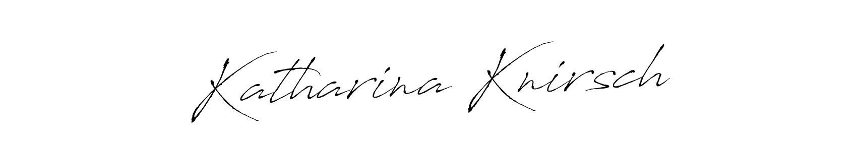How to make Katharina Knirsch name signature. Use Antro_Vectra style for creating short signs online. This is the latest handwritten sign. Katharina Knirsch signature style 6 images and pictures png
