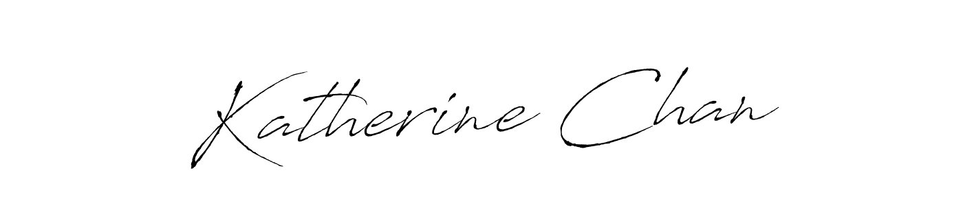 How to make Katherine Chan name signature. Use Antro_Vectra style for creating short signs online. This is the latest handwritten sign. Katherine Chan signature style 6 images and pictures png