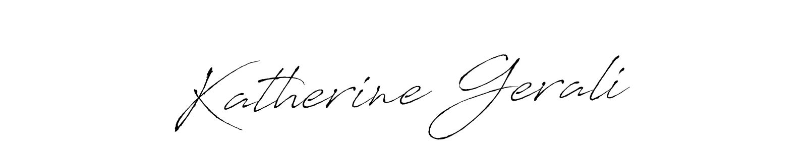 How to make Katherine Gerali signature? Antro_Vectra is a professional autograph style. Create handwritten signature for Katherine Gerali name. Katherine Gerali signature style 6 images and pictures png