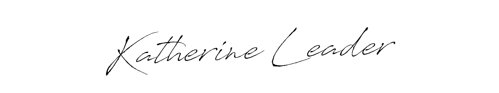 Design your own signature with our free online signature maker. With this signature software, you can create a handwritten (Antro_Vectra) signature for name Katherine Leader. Katherine Leader signature style 6 images and pictures png