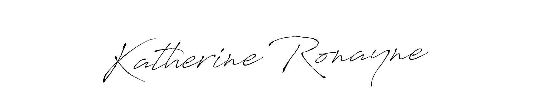 Create a beautiful signature design for name Katherine Ronayne. With this signature (Antro_Vectra) fonts, you can make a handwritten signature for free. Katherine Ronayne signature style 6 images and pictures png