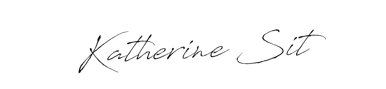 Make a beautiful signature design for name Katherine Sit. With this signature (Antro_Vectra) style, you can create a handwritten signature for free. Katherine Sit signature style 6 images and pictures png