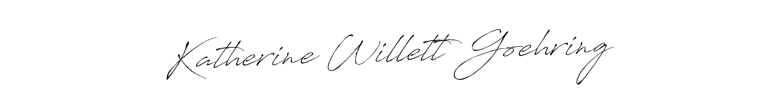 How to make Katherine Willett Goehring signature? Antro_Vectra is a professional autograph style. Create handwritten signature for Katherine Willett Goehring name. Katherine Willett Goehring signature style 6 images and pictures png
