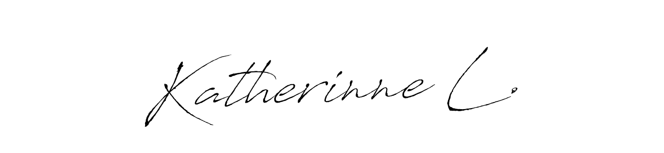 How to Draw Katherinne L. signature style? Antro_Vectra is a latest design signature styles for name Katherinne L.. Katherinne L. signature style 6 images and pictures png