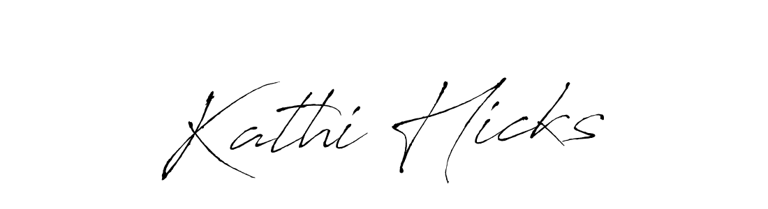 Kathi Hicks stylish signature style. Best Handwritten Sign (Antro_Vectra) for my name. Handwritten Signature Collection Ideas for my name Kathi Hicks. Kathi Hicks signature style 6 images and pictures png