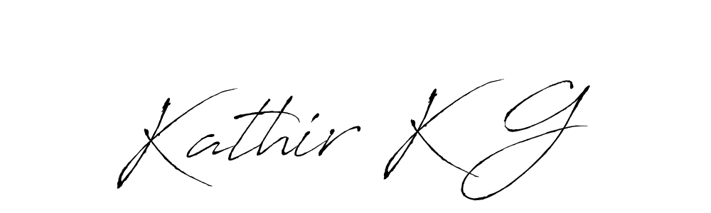 You should practise on your own different ways (Antro_Vectra) to write your name (Kathir K G) in signature. don't let someone else do it for you. Kathir K G signature style 6 images and pictures png