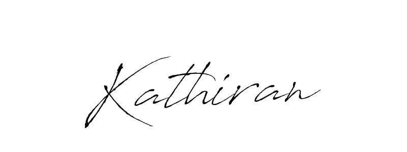 How to make Kathiran signature? Antro_Vectra is a professional autograph style. Create handwritten signature for Kathiran name. Kathiran signature style 6 images and pictures png