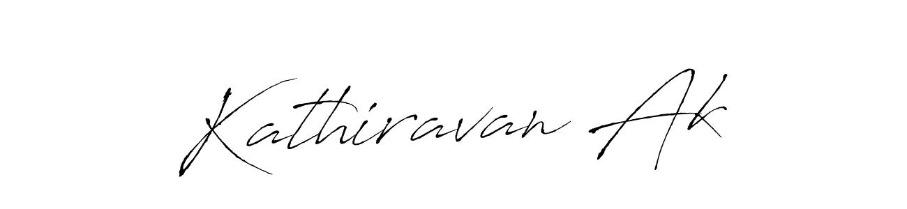 Create a beautiful signature design for name Kathiravan Ak. With this signature (Antro_Vectra) fonts, you can make a handwritten signature for free. Kathiravan Ak signature style 6 images and pictures png