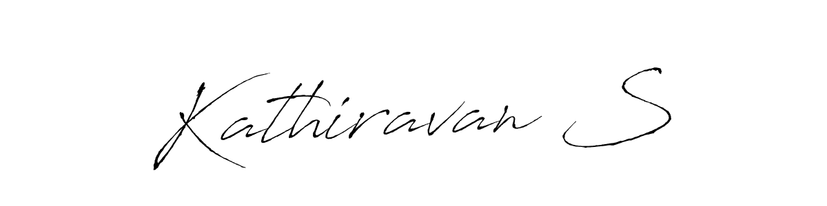 Use a signature maker to create a handwritten signature online. With this signature software, you can design (Antro_Vectra) your own signature for name Kathiravan S. Kathiravan S signature style 6 images and pictures png