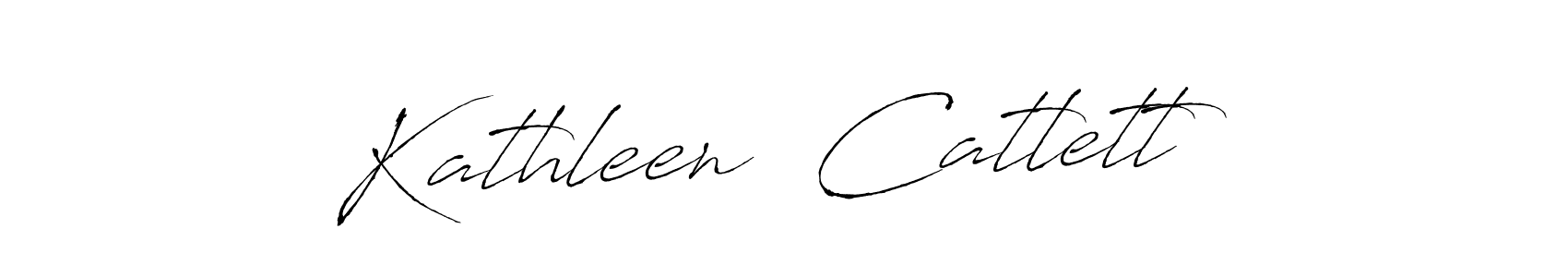 The best way (Antro_Vectra) to make a short signature is to pick only two or three words in your name. The name Kathleen  Catlett include a total of six letters. For converting this name. Kathleen  Catlett signature style 6 images and pictures png