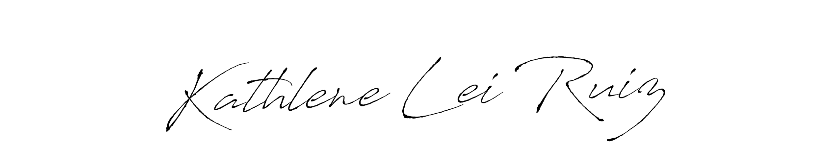 Design your own signature with our free online signature maker. With this signature software, you can create a handwritten (Antro_Vectra) signature for name Kathlene Lei Ruiz. Kathlene Lei Ruiz signature style 6 images and pictures png