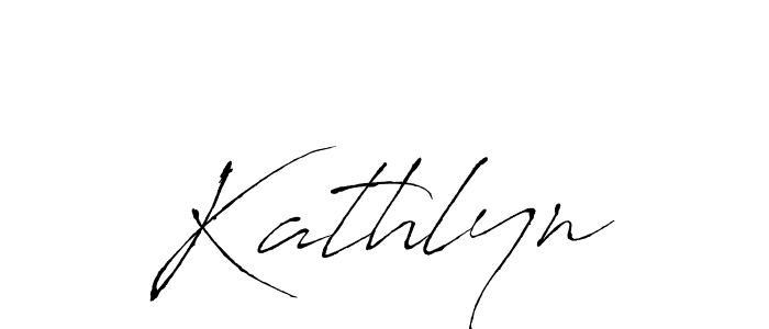 Create a beautiful signature design for name Kathlyn. With this signature (Antro_Vectra) fonts, you can make a handwritten signature for free. Kathlyn signature style 6 images and pictures png