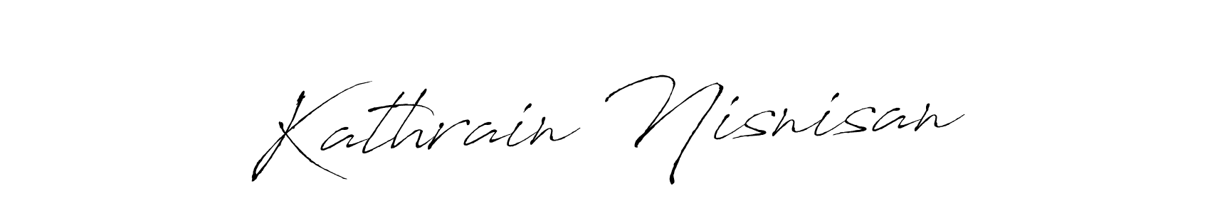 It looks lik you need a new signature style for name Kathrain Nisnisan. Design unique handwritten (Antro_Vectra) signature with our free signature maker in just a few clicks. Kathrain Nisnisan signature style 6 images and pictures png