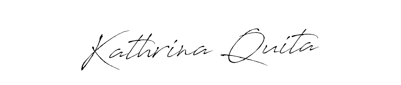Antro_Vectra is a professional signature style that is perfect for those who want to add a touch of class to their signature. It is also a great choice for those who want to make their signature more unique. Get Kathrina Quita name to fancy signature for free. Kathrina Quita signature style 6 images and pictures png
