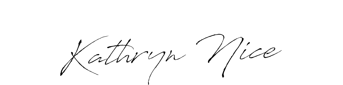 How to make Kathryn Nice name signature. Use Antro_Vectra style for creating short signs online. This is the latest handwritten sign. Kathryn Nice signature style 6 images and pictures png