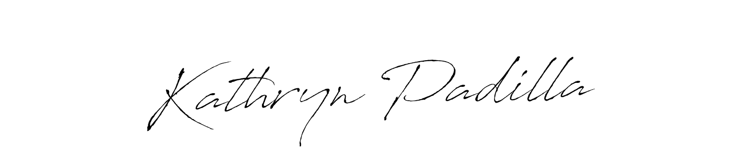 Kathryn Padilla stylish signature style. Best Handwritten Sign (Antro_Vectra) for my name. Handwritten Signature Collection Ideas for my name Kathryn Padilla. Kathryn Padilla signature style 6 images and pictures png