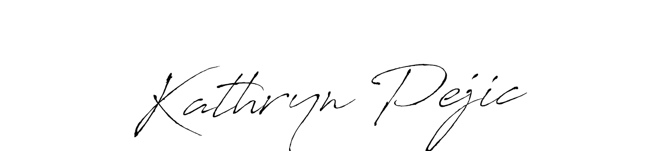 Kathryn Pejic stylish signature style. Best Handwritten Sign (Antro_Vectra) for my name. Handwritten Signature Collection Ideas for my name Kathryn Pejic. Kathryn Pejic signature style 6 images and pictures png