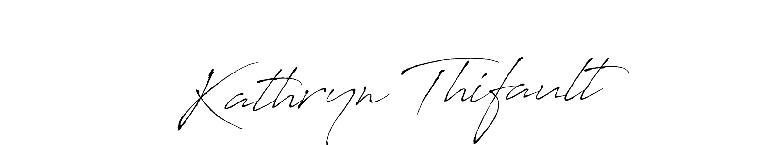 You should practise on your own different ways (Antro_Vectra) to write your name (Kathryn Thifault) in signature. don't let someone else do it for you. Kathryn Thifault signature style 6 images and pictures png