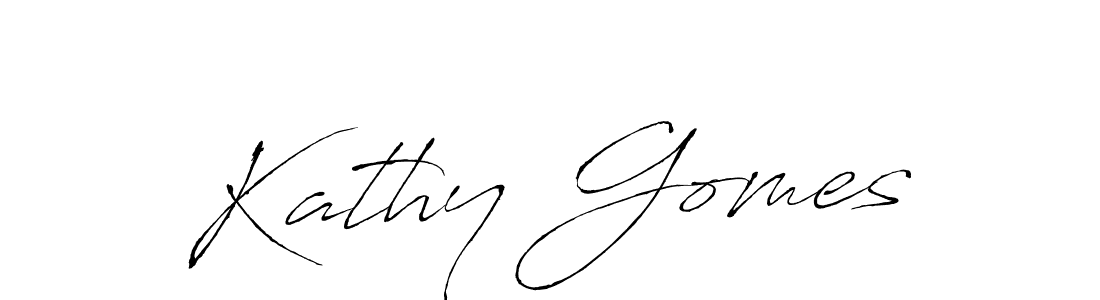 The best way (Antro_Vectra) to make a short signature is to pick only two or three words in your name. The name Kathy Gomes include a total of six letters. For converting this name. Kathy Gomes signature style 6 images and pictures png