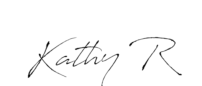 Also we have Kathy R name is the best signature style. Create professional handwritten signature collection using Antro_Vectra autograph style. Kathy R signature style 6 images and pictures png
