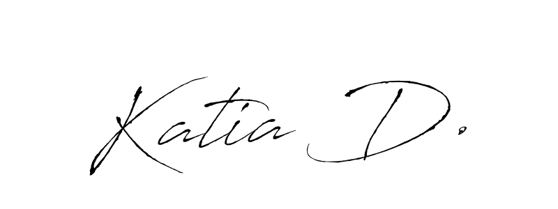 Create a beautiful signature design for name Katia D.. With this signature (Antro_Vectra) fonts, you can make a handwritten signature for free. Katia D. signature style 6 images and pictures png