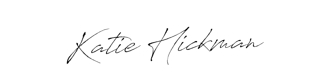 How to make Katie Hickman name signature. Use Antro_Vectra style for creating short signs online. This is the latest handwritten sign. Katie Hickman signature style 6 images and pictures png