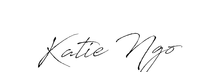 Katie Ngo stylish signature style. Best Handwritten Sign (Antro_Vectra) for my name. Handwritten Signature Collection Ideas for my name Katie Ngo. Katie Ngo signature style 6 images and pictures png