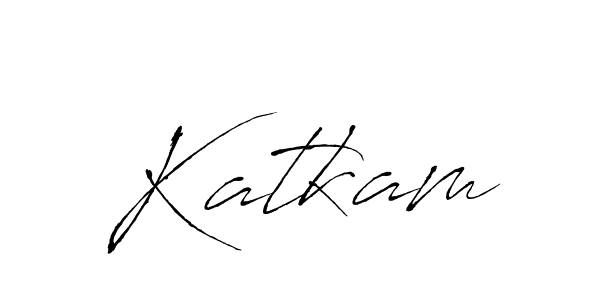 You should practise on your own different ways (Antro_Vectra) to write your name (Katkam) in signature. don't let someone else do it for you. Katkam signature style 6 images and pictures png