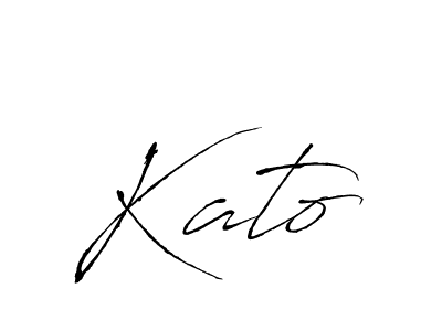 Design your own signature with our free online signature maker. With this signature software, you can create a handwritten (Antro_Vectra) signature for name Kato. Kato signature style 6 images and pictures png