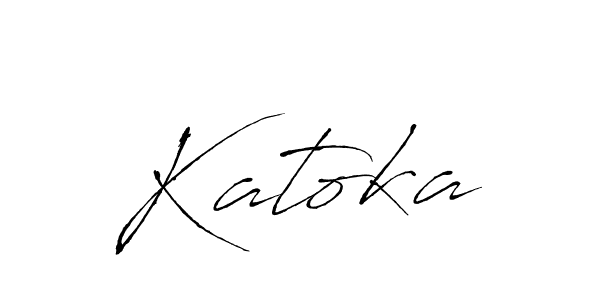 Once you've used our free online signature maker to create your best signature Antro_Vectra style, it's time to enjoy all of the benefits that Katoka name signing documents. Katoka signature style 6 images and pictures png