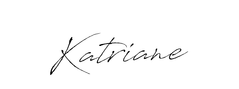 You should practise on your own different ways (Antro_Vectra) to write your name (Katriane) in signature. don't let someone else do it for you. Katriane signature style 6 images and pictures png