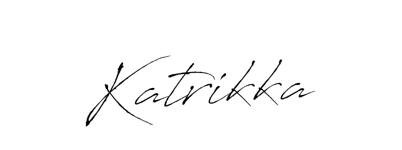 How to make Katrikka name signature. Use Antro_Vectra style for creating short signs online. This is the latest handwritten sign. Katrikka signature style 6 images and pictures png