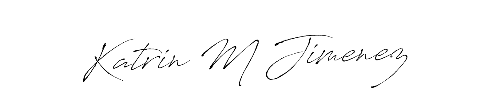 See photos of Katrin M Jimenez official signature by Spectra . Check more albums & portfolios. Read reviews & check more about Antro_Vectra font. Katrin M Jimenez signature style 6 images and pictures png