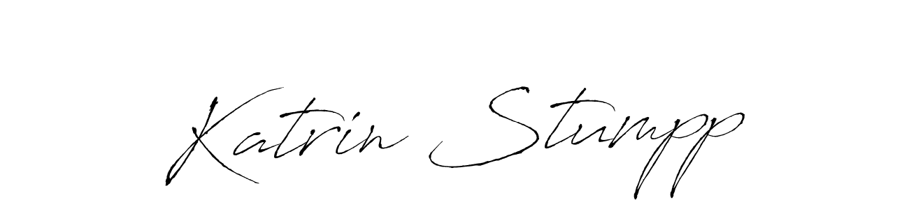 You should practise on your own different ways (Antro_Vectra) to write your name (Katrin Stumpp) in signature. don't let someone else do it for you. Katrin Stumpp signature style 6 images and pictures png