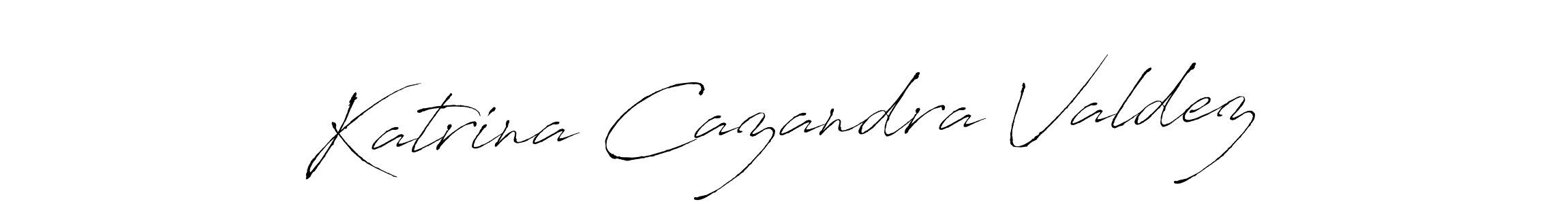 Katrina Cazandra Valdez stylish signature style. Best Handwritten Sign (Antro_Vectra) for my name. Handwritten Signature Collection Ideas for my name Katrina Cazandra Valdez. Katrina Cazandra Valdez signature style 6 images and pictures png
