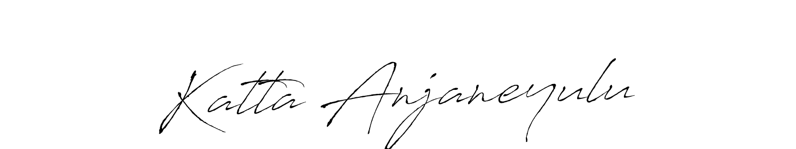 Create a beautiful signature design for name Katta Anjaneyulu. With this signature (Antro_Vectra) fonts, you can make a handwritten signature for free. Katta Anjaneyulu signature style 6 images and pictures png