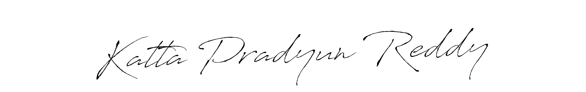 Katta Pradyun Reddy stylish signature style. Best Handwritten Sign (Antro_Vectra) for my name. Handwritten Signature Collection Ideas for my name Katta Pradyun Reddy. Katta Pradyun Reddy signature style 6 images and pictures png